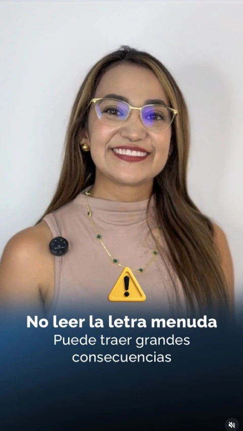 La asesora Leivis Miranda nos explica un error común que cometemos al firmar créditos. Cuidado con la letra pequeña en los créditos - Sin Deudas Colombia 